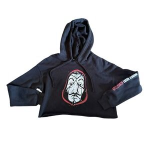 Money‎ Heist Experience NYC La Casa De Papel Woman's Hoodie Size Small Cropped